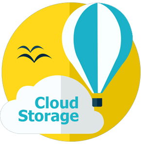 Siti di Cloud storage personalizzati, copie di sicurezza di dati e file impotanti in rete